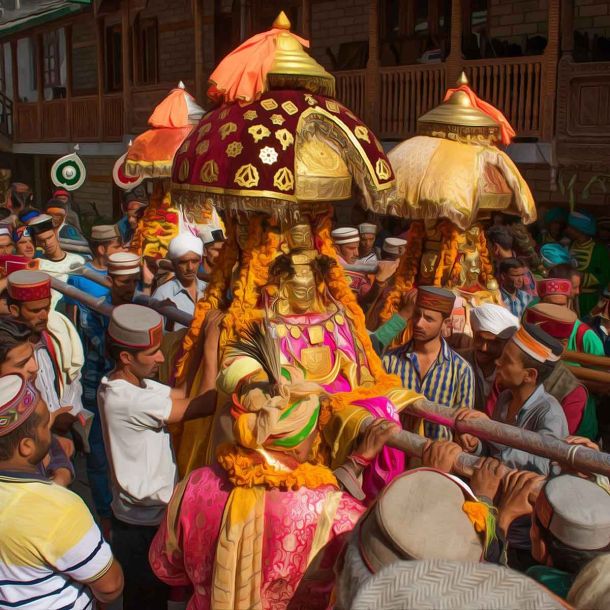Himachal Pradesh: 8,000 women, wearing traditional outfits, perform folk dance in International Kullu Dussehra Festival