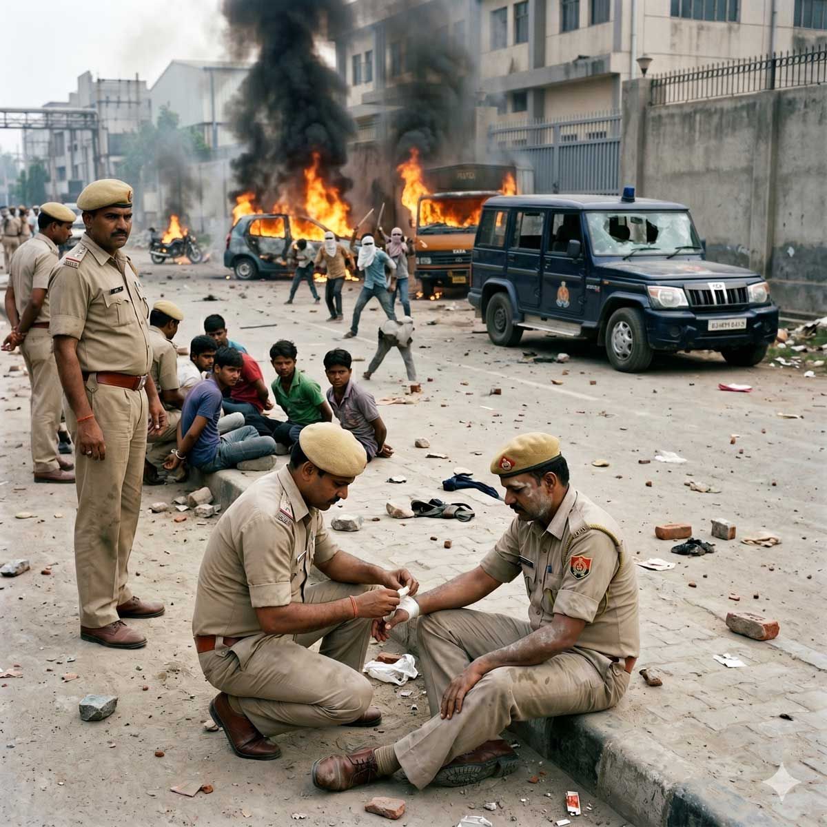 Foreign Ties, Naxal Resurgence Investigated, Fake Accounts Fuel Riots: 350 Detained, 9 FIRs Post Noida Clashes Hurting 10 Police, 30 Civilians