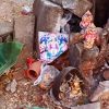 Vadodara: Idols of Hindu deities found lying in debris