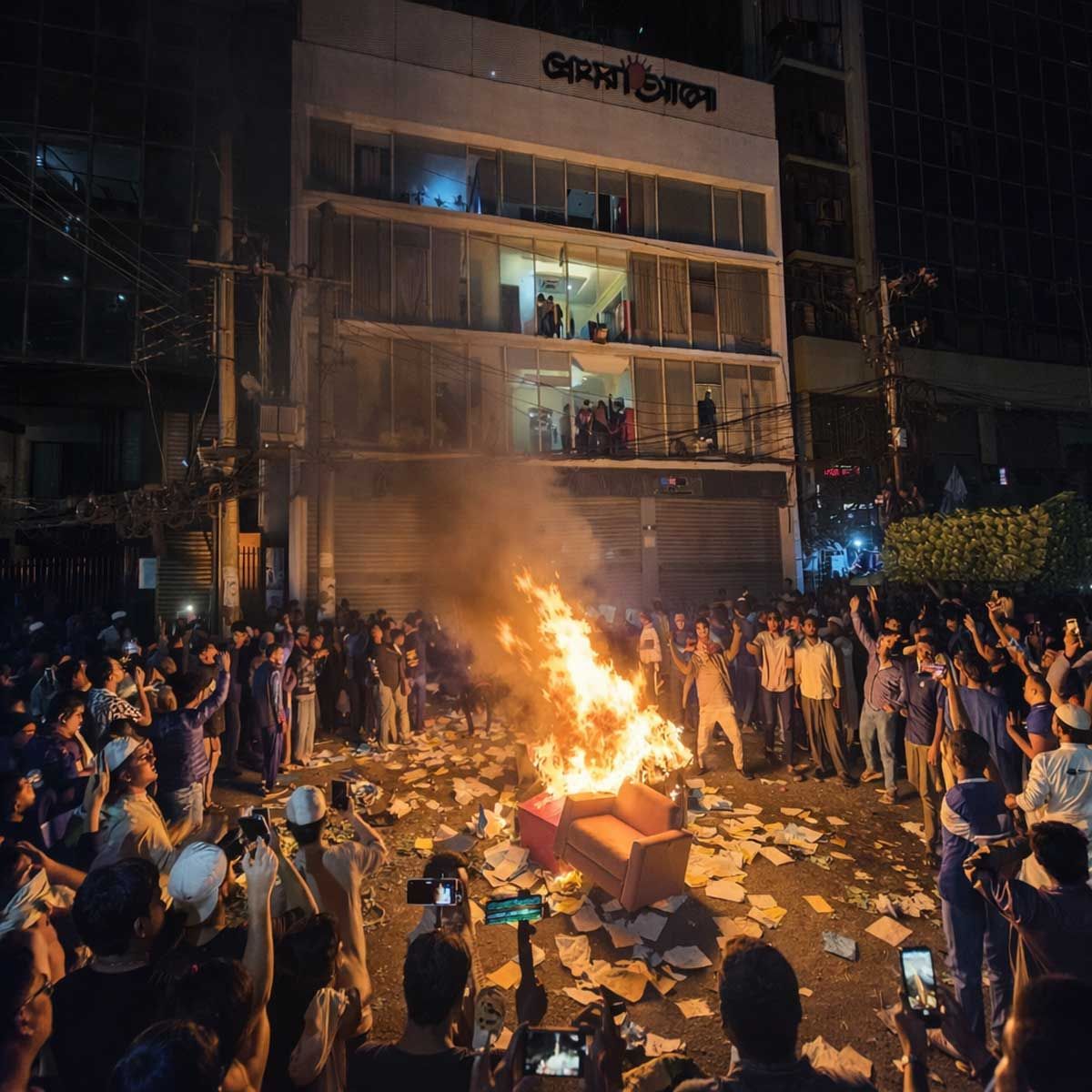 Bangladeshi security forces sought time to evacuate people before allowing mob attack on newspaper offices, video reveals