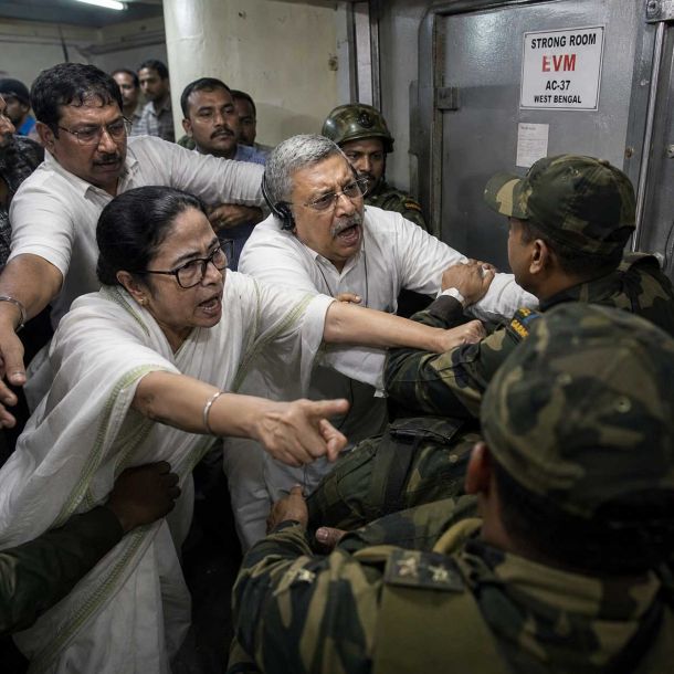 Trinamool Anxious Before Bengal Election Results, Chief Minister Guards EVM Strongroom Citing Tampering, MP Kalyan Banerjee Labels Amit Shah ‘Goonda’