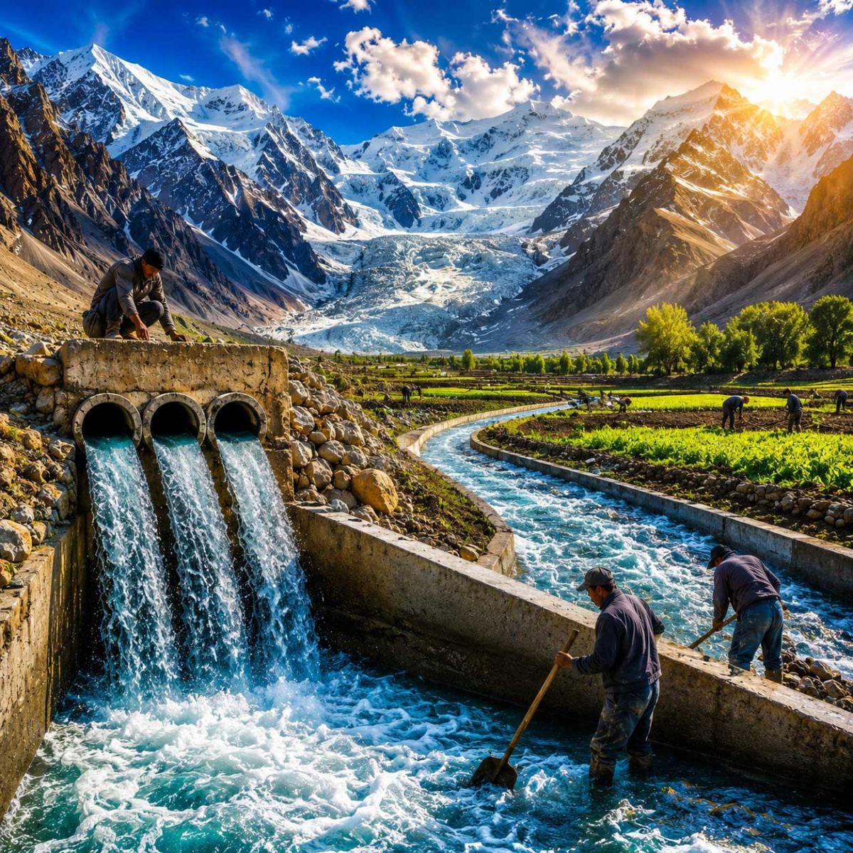 Ladakh’s Water Revolution: 90 Million Litres of Glacial Melt Directed to Fields Every Day