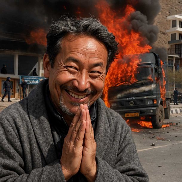 Statehood protest turns violent in Leh: BJP office set ablaze, police van torched, BJP accuses Congress leader for rioting – What sparked violence in Leh?