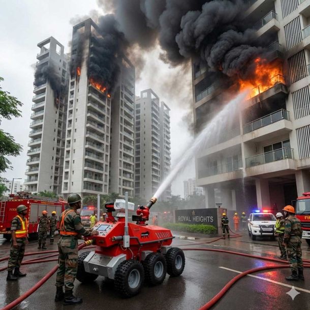 FF BOT Deployment at Ammunition Depots: Indian Army Signs ₹62 Crore Contract for Indigenous Firefighting Robots