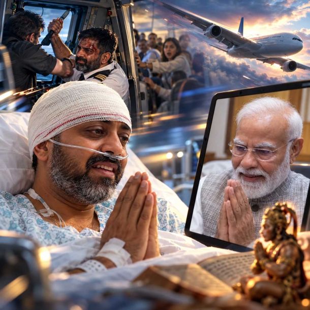 ‘Faith and Valour at 30,000 Feet’: Injured Pilot Captain Smit Machchhar Reassures PM Modi, Hails Him as His Inspiration