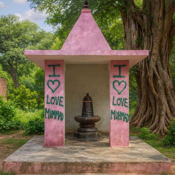 Uttar Pradesh: Tension in Aligarh after ‘I Love Muhammad’ graffiti found on temple walls, police search underway for culprits