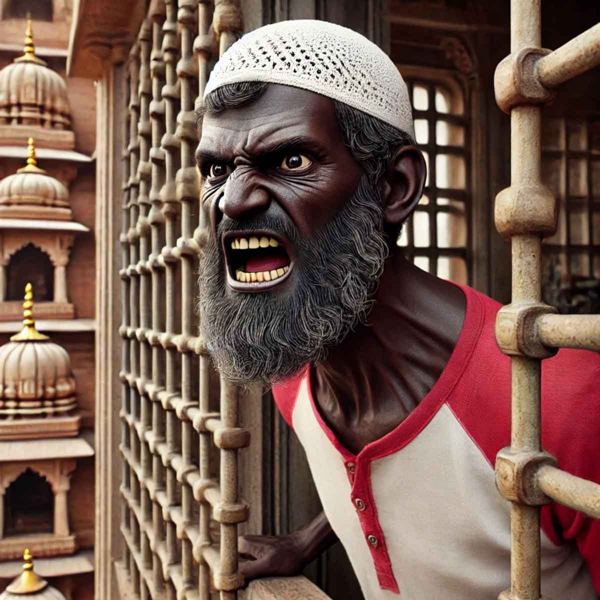 UP: Muslim man pelts stones at Ram Temple, threatens Mahant to leave saying the Temple belongs to Muslims