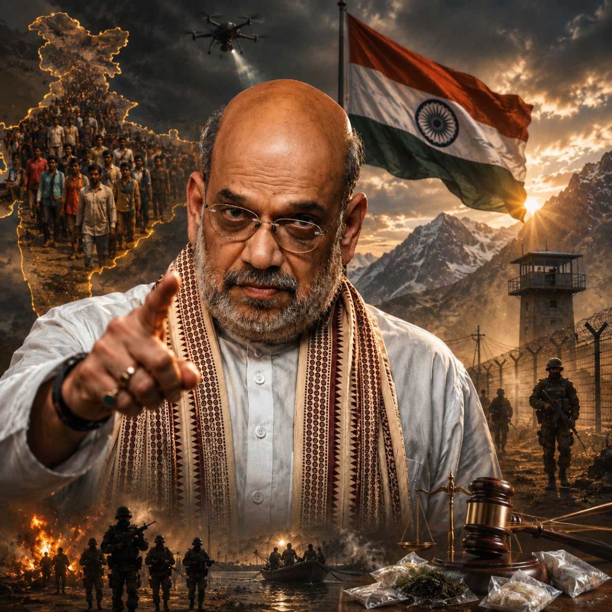 Strengthening National Security: Amit Shah Outlines Vow for an Infiltrator-Free Bharat and Comprehensive Future Strategies
