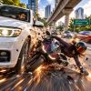 Gurugram: Intoxicated Motorist Rams Female Sports Biker After Safe Gap Request