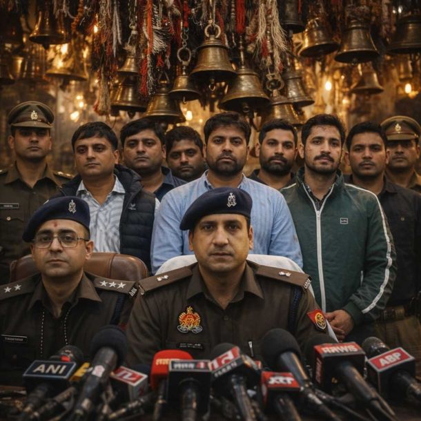 Gang Led by Taj Mohammad and Nazim Involved in Temple Bell Thefts: Police Recover Bells and Weapons