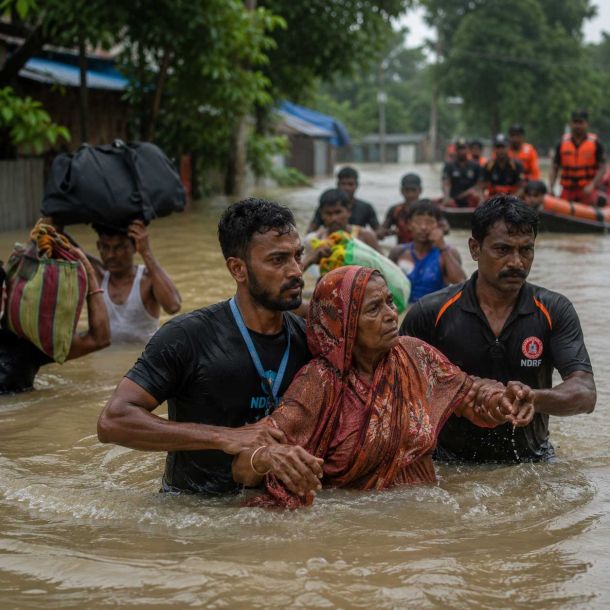 Assam Deluge Worsens: Fatalities Rise to 41 as Over 7.27 Lakh People Face Severe Inundation