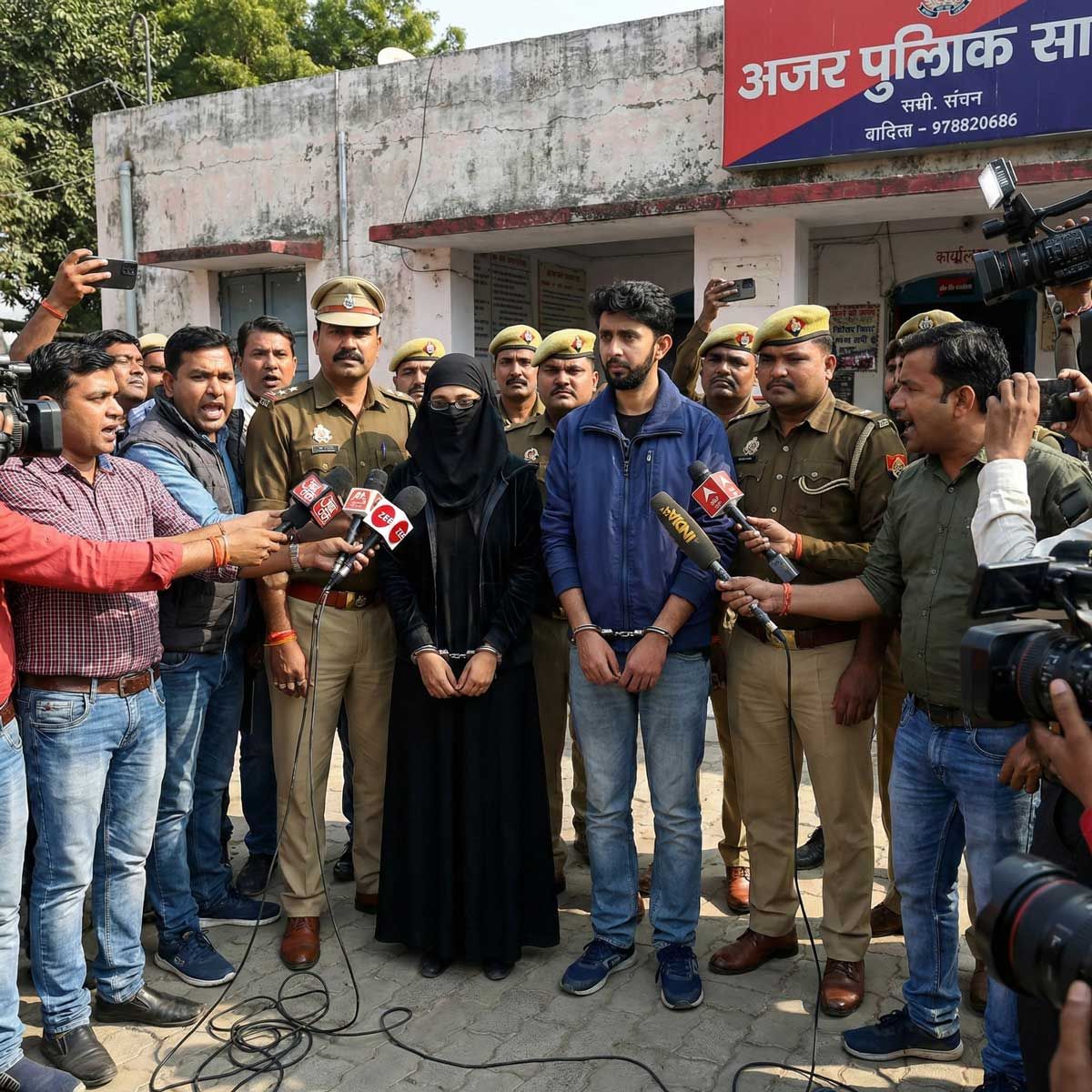 Lucknow: Wife Frames Husband in Cow Slaughter Plot to Unite with Lover; Police Uncover Conspiracy
