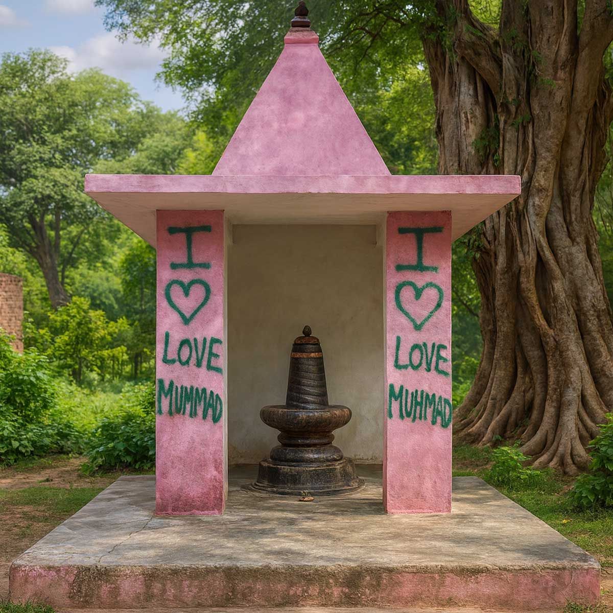 Uttar Pradesh: Tension in Aligarh after ‘I Love Muhammad’ graffiti found on temple walls, police search underway for culprits