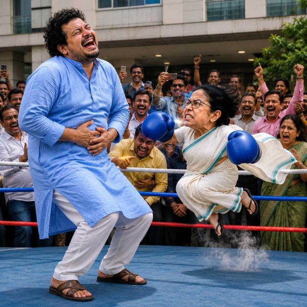 Rebel Faction Led by Ritabrata Banerjee Seizes Control of Trinamool Congress Headquarters on Kolkata's EM Bypass, Declaring Themselves the Authentic Party