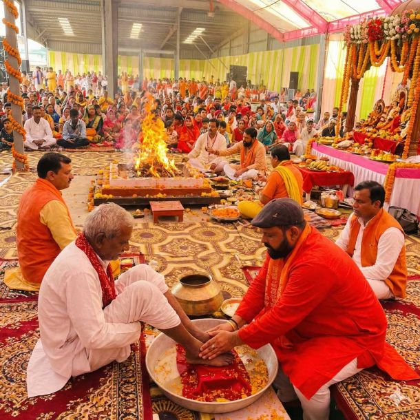 Ceremonial Homecoming: 104 Revert to Sanatan Dharma in Chhattisgarh