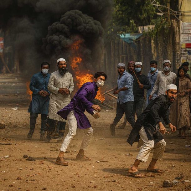 Police Station Surrounded; Slogans of “Allahu Akbar” and Abuses Against Hindu Deities as Mob Creates Chaos in Shahjahanpur