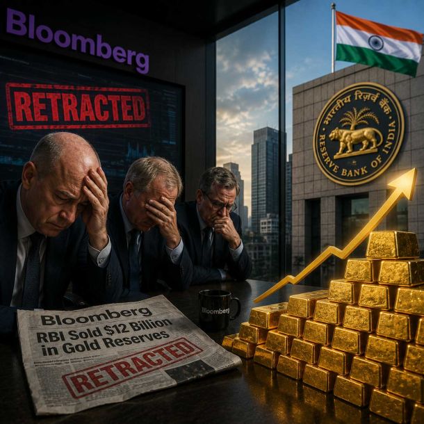 Financial Journalism Error: Bloomberg Retracts False Report on Indian Gold Reserves After Central Bank Refusal
