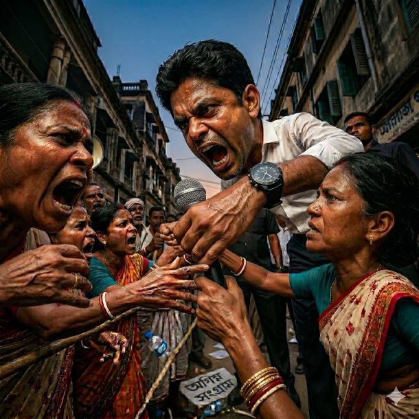 West Bengal Elections: Protests Erupt in Falta Over Alleged Intimidation and Death Threats by Trinamool Congress