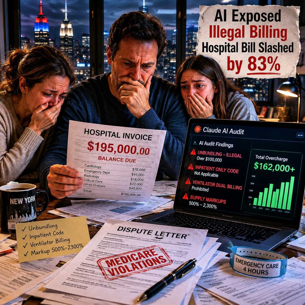 How a Bereaved Family Leveraged Generative Artificial Intelligence to Dismantle a Hundred-Thousand-Dollar Medical Invoice