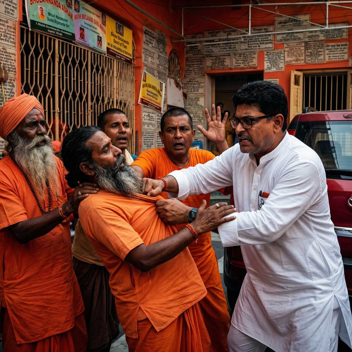 TMC Politician Ashim Basu Evicts Visiting Monks From Kolkata Ashram Calling Them Fake Saffron-Clad Thieves, Saints Say They Were Targeted For Spreading Hinduism