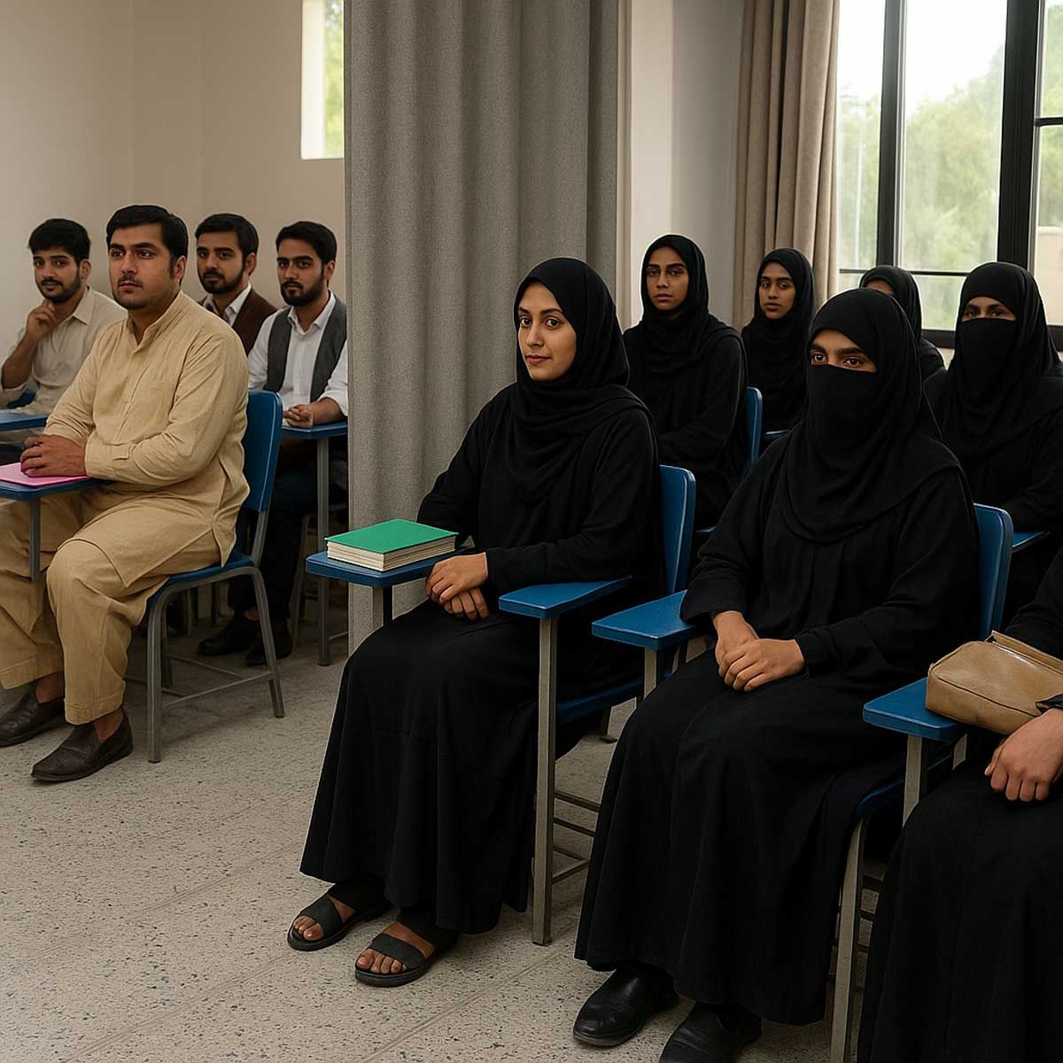 Burqa-clad girls divided from male classmates by barrier wall: Video of segregated Kerala classroom triggers outrage